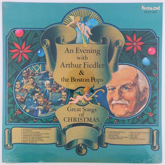 An Evening w/Arthur Fielder & The Boston Pops Great Songs of Christmas LP Record - Picture 1 of 6
